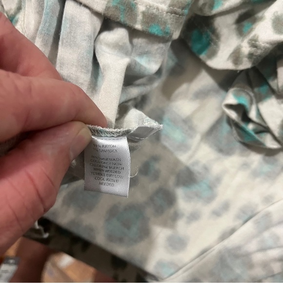 Ann Taylor Loft Womens Tan Green Leopard Print Maxi (56”) Dress Sz M Sleeveless - Picture 14 of 15